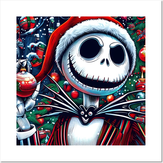 Elevate Your Holidays: Unique Jack Skellington Christmas Art for a Whimsical Celebration! Wall Art by insaneLEDP